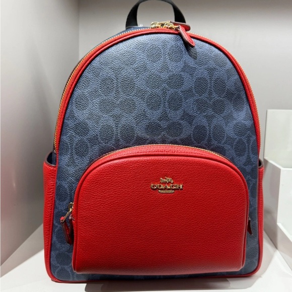 Coach Handbags - Coach Red and Blue Women's Backpack